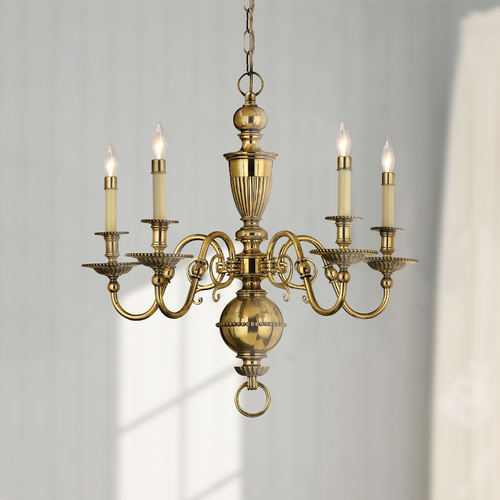 Hinkley Cambridge 5-Light Chandelier in Burnished Brass by Hinkley Lighting 4415BB