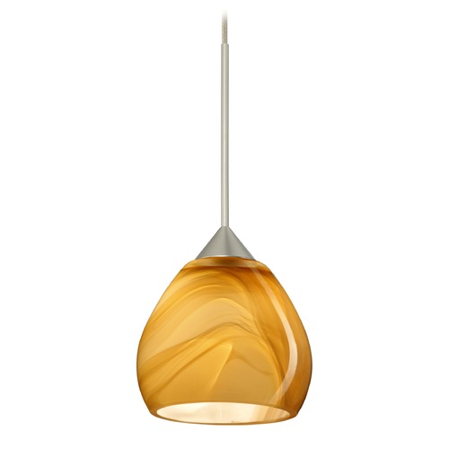 Besa Lighting Tay Satin Nickel LED Mini-Pendant Light