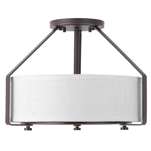 Ratio Antique Bronze Semi-Flush Mount by Progress Lighting