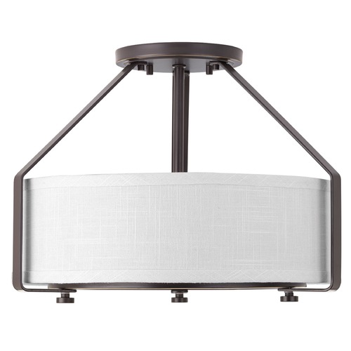 Progress Lighting Ratio Antique Bronze Semi-Flush Mount by Progress Lighting P3604-20