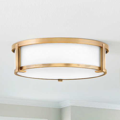 Lowell 3-Light Brushed Bronze Flush Mount by Hinkley Lighting