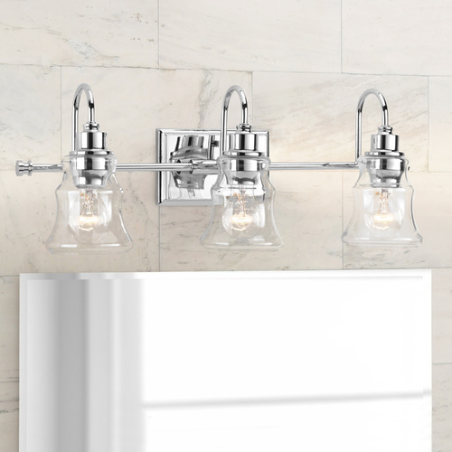 Progress Lighting Litchfield Polished Chrome 3-Light Bathroom Light by Progress Lighting P300139-015