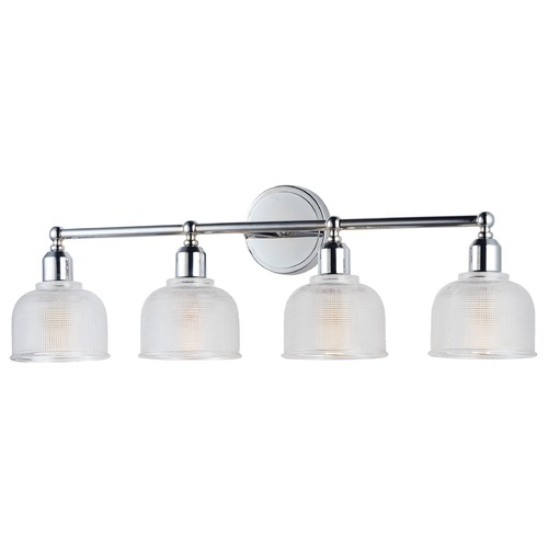 Hollow Polished Chrome Bathroom Light by Maxim Lighting