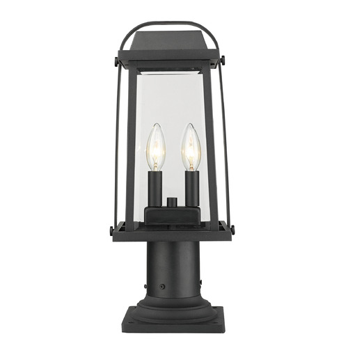 Z-Lite Millworks Black Post Light by Z-Lite 574PHMR-533PM-BK