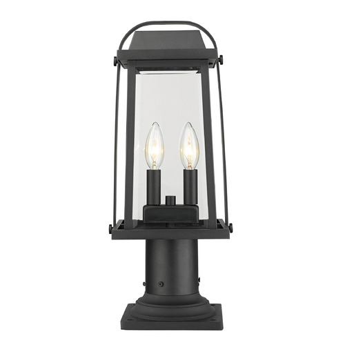 Millworks Black Post Light by Z-Lite
