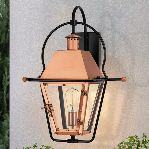 Rue De Royal Aged Copper Outdoor Wall Light by Quoizel Lighting