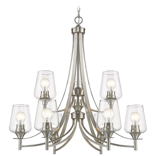 Z-Lite Joliet Brushed Nickel Chandelier by Z-Lite 473-9BN