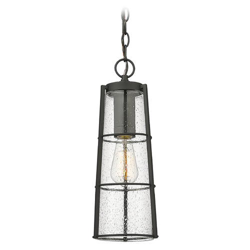 Z-Lite Helix Black Outdoor Hanging Light by Z-Lite 591CHB-BK