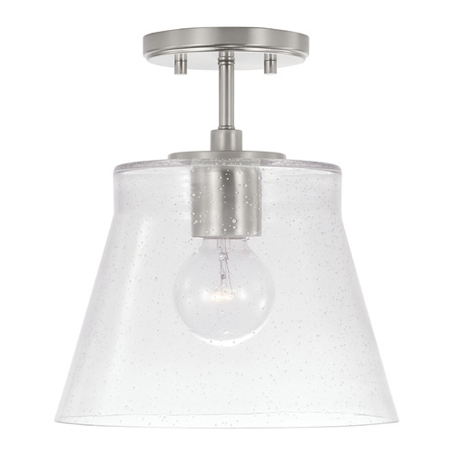 HomePlace by Capital Lighting Baker Small Dual Mount Pendant in Brushed Nickel by HomePlace by Capital Lighting 346912BN