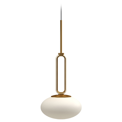 Tavira Brushed Gold LED Mini Pendant by Kuzco Lighting