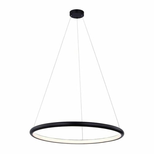 Circola 36-Inch LED Pendant in Black by Evolv by Justice Design Group