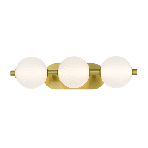 Palmas 3-Light LED Vanity Light in Gold by Eurofase Lighting