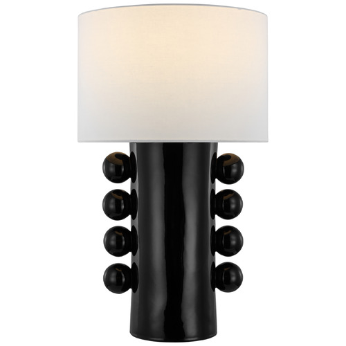 Tiglia Cordless Tall Ceramic Table Lamp Matte Black