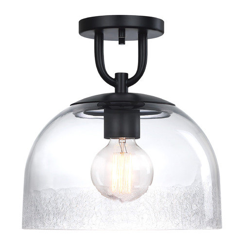 Designers Fountain Astra Matte Black Semi-Flushmount Light