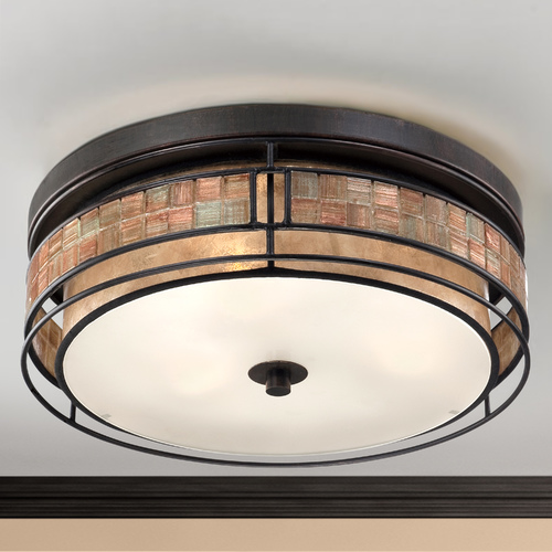 Laguna Flush Mount in Renaissance Copper by Quoizel Lighting