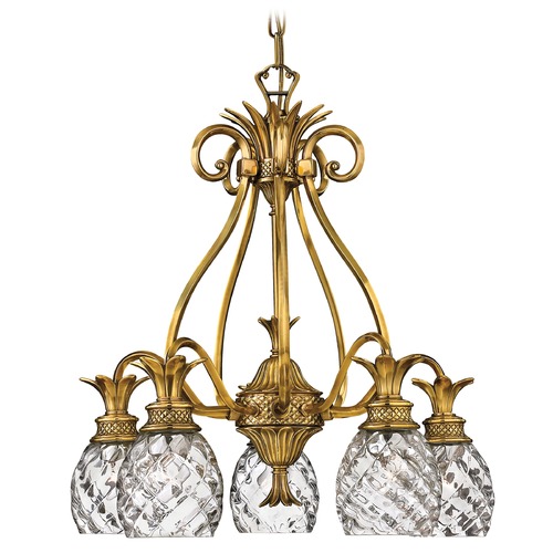 Hinkley Plantation 5-Light Chandelier in Burnished Brass by Hinkley Lighting 4885BB