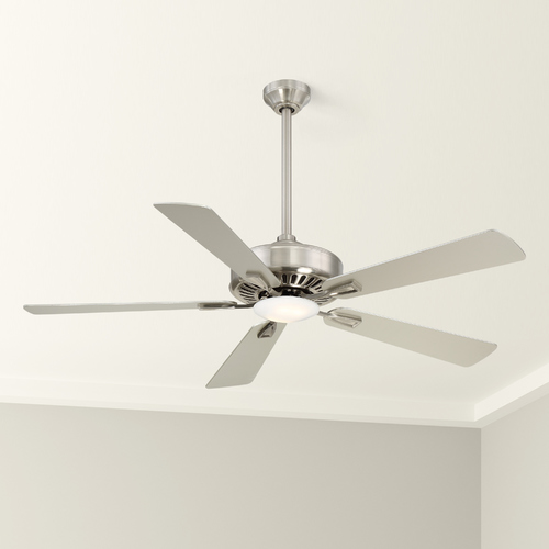 Minka Aire Contractor LED 52-Inch Fan in Brushed Nickel by Minka Aire F556L-BN