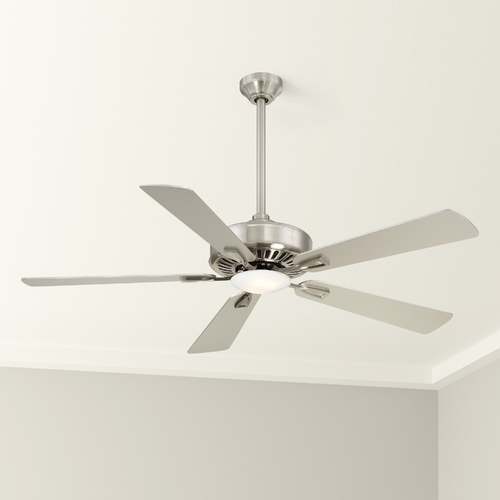 Contractor LED 52-Inch Fan in Brushed Nickel by Minka Aire