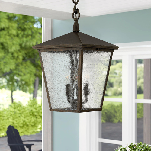 Hinkley Trellis 23.25-Inch High LED Outdoor Hanging Light in Regency Bronze by Hinkley Lighting 1432RB-LL