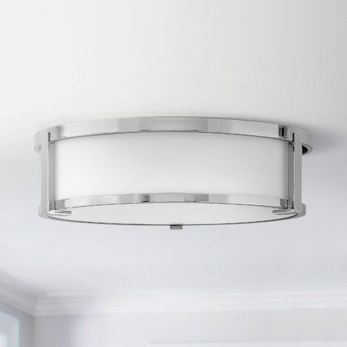Lowell 3-Light Chrome Flush Mount by Hinkley Lighting