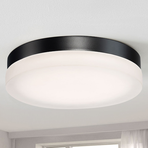 Circa 11-Inch 3000K LED Flush Mount in Black by Modern Forms