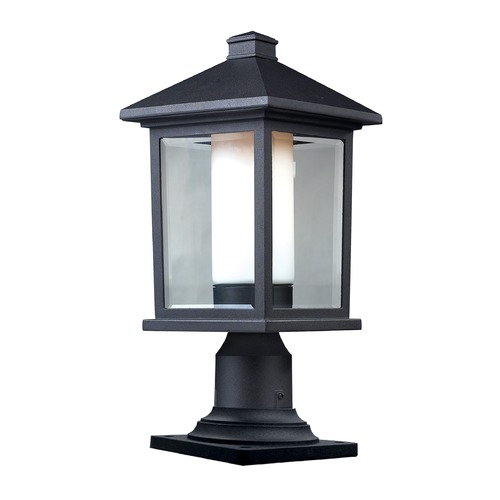 Z-Lite Mesa Black Post Light by Z-Lite 523PHM-533PM-BK