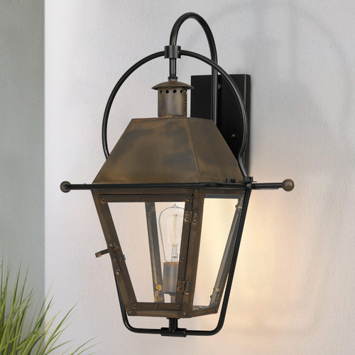 Rue De Royal Industrial Bronze Outdoor Wall Light by Quoizel Lighting