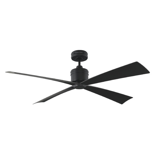 Launceton 56-Inch Fan in Midnight Black by Visual Comfort & Co Fans