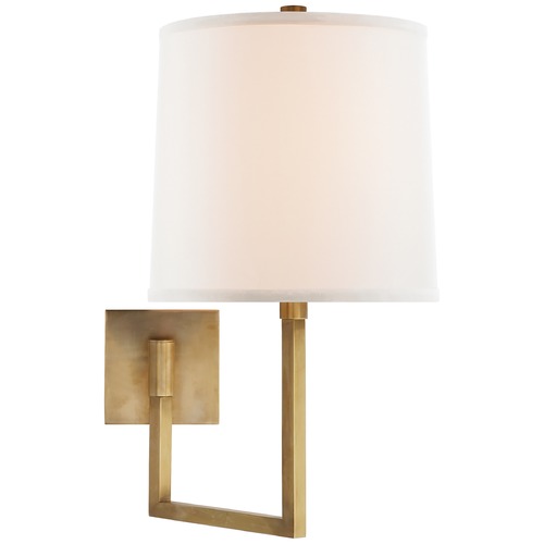 Barbara Barry Aspect Large Convertible Sconce in Soft Brass by Visual Comfort Signature
