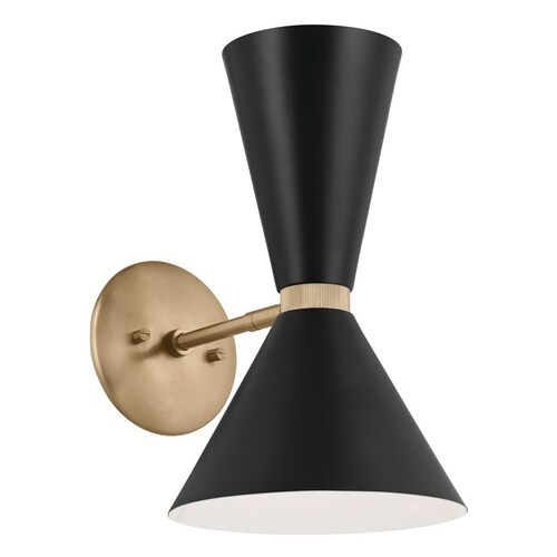 Kichler Lighting Phix Champagne Bronze Sconce by Kichler Lighting 52570CPZBK