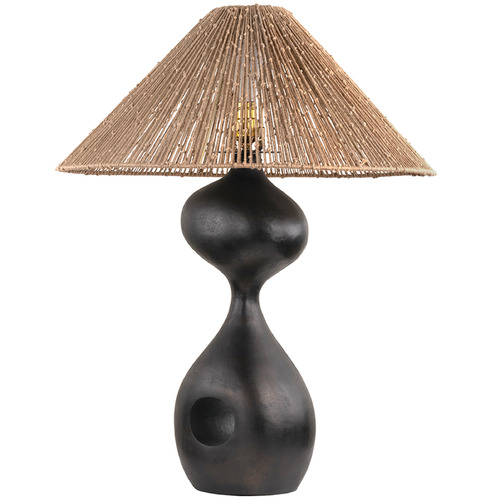 Troy Lighting Rhu Bronze LED Table Lamp with Empire Shade