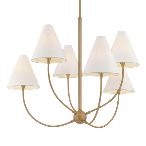 Troy Lighting Lauren Liess Evermore Patina Brass LED Chandelier