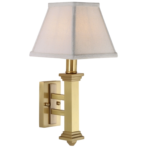 Traditional Sconce in Satin Brass by House of Troy Lighting
