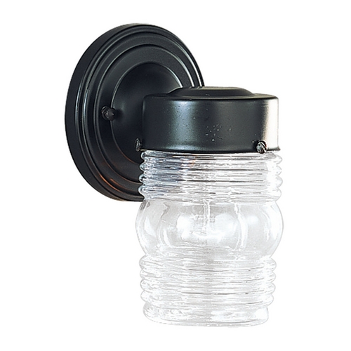 7.50-Inch Outdoor Wall Light in Black by Generation Lighting