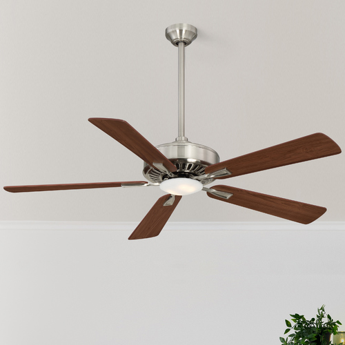 Minka Aire Contractor LED 52-Inch Fan in Brushed Nickel by Minka Aire F556L-BN/DW