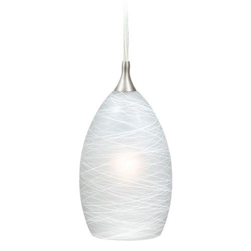 Milano Satin Nickel Mini Pendant by Vaxcel Lighting