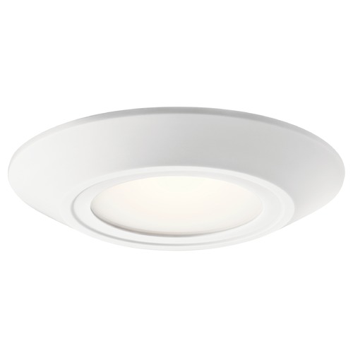 Kichler Lighting Transitional LED Flushmount Light White Horizon II by Kichler Lighting 43870WHLED27B