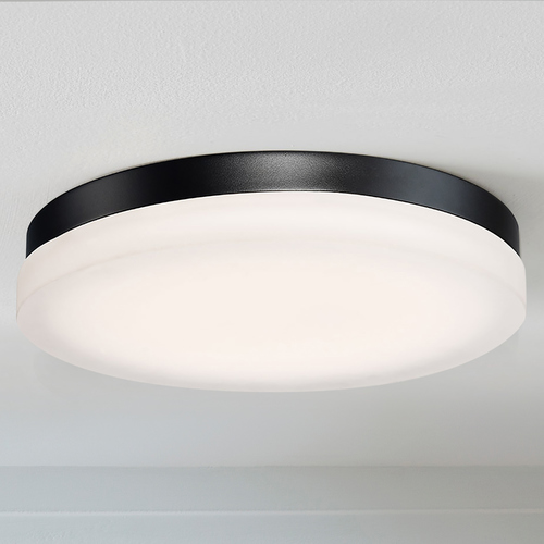 Modern Forms by WAC Lighting Circa 14-Inch LED Flush Mount in Black by Modern Forms FM-2115-30-BK