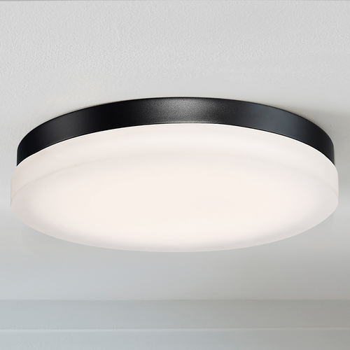 Circa 14-Inch 3000K LED Flush Mount in Black by Modern Forms