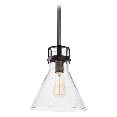 Maxim Lighting Maxim Lighting Seafarer Oil Rubbed Bronze Pendant Light with Conical Shade 26115CDOI/BUI