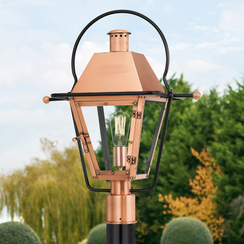 Rue De Royal Aged Copper Post Light by Quoizel Lighting