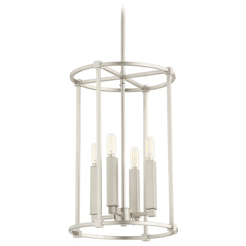 Quorum Lighting Olympus Satin Nickel Pendant by Quorum Lighting 686-4-65