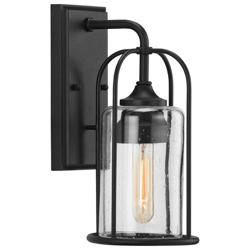 Progress Lighting Watch Hill Textured Black Outdoor Wall Light