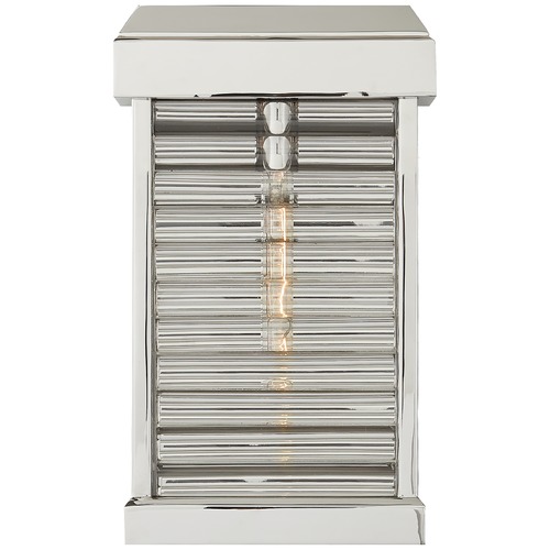 Visual Comfort Signature Collection E.F. Chapman Dunmore Louver Sconce in Nickel by Visual Comfort Signature CHO2017PNCG