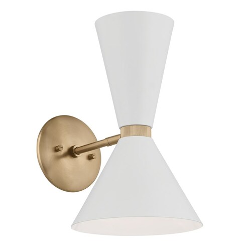 Kichler Lighting Phix Champagne Bronze Sconce by Kichler Lighting 52570CPZWH