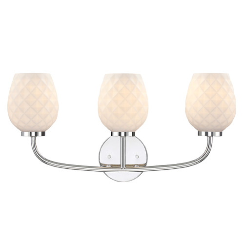 Designers Fountain Dita Polished Nickel Bathroom Light