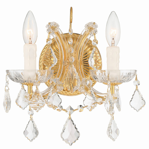 Crystorama Lighting Maria Theresa Gold Sconce