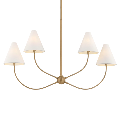 Troy Lighting Lauren Liess Evermore Patina Brass LED Island Light