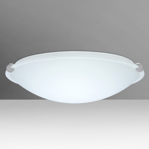 Besa Lighting Trio Satin Nickel LED Flushmount Light