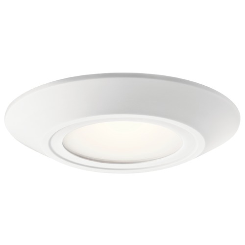 Kichler Lighting Transitional LED Flushmount Light White Horizon II by Kichler Lighting 43870WHLED30